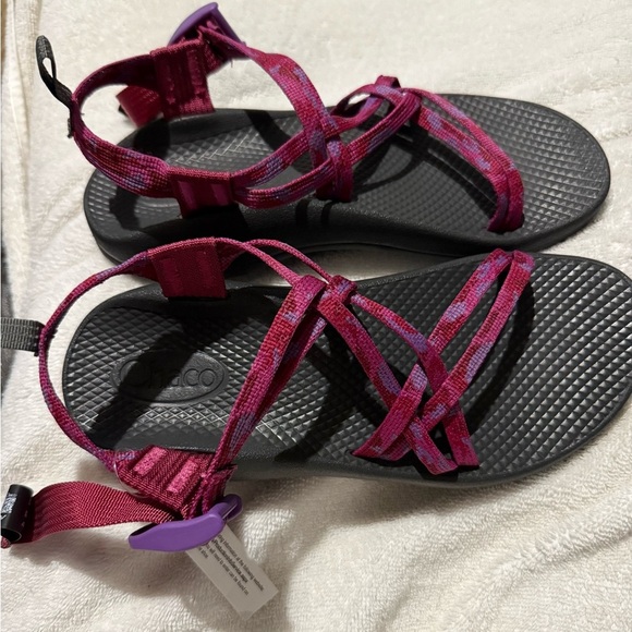 Chaco Vibrant Pink and Purple Sandals - Picture 2 of 8